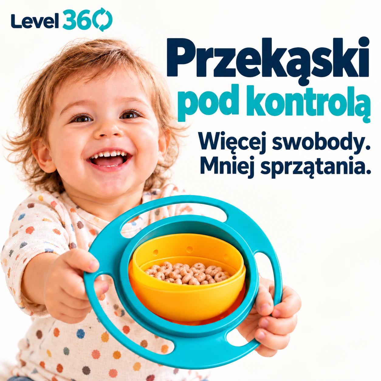 Level 360 - obrotowa, niebrudząca miska 1